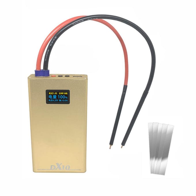 Machine de Soudage par Points Portable Mini DIY pour Batterie 18650 Affichage OLED 20 Vitesses de Réglage de Puissance et 10600mAh battery multicolore