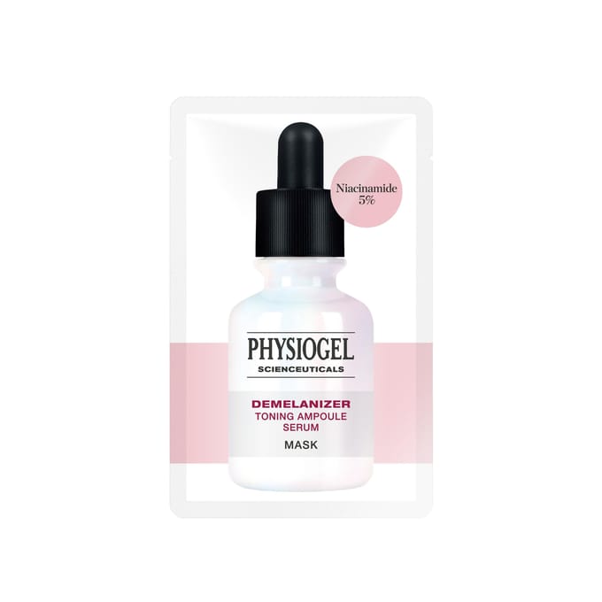 Masque Ampoule Sérum Tonifiant D-Melanizer Scienceuticals Physiogel (3+1 Feuilles) black