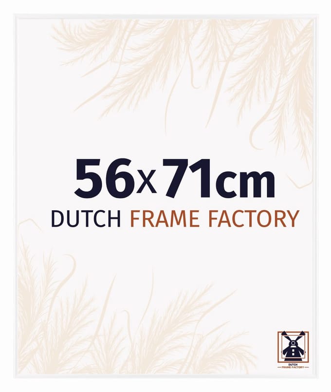 Fotolijst 56x71 cm - Kunststof - Wit Hoogglans - Easy