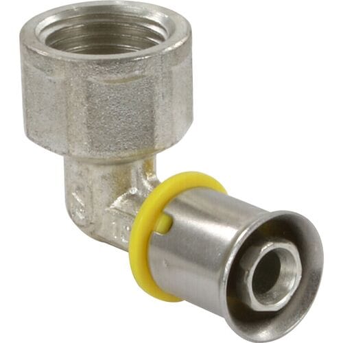 Wavin Tigris gas pers schroefbus haaks 90deg 1/2"x16mm