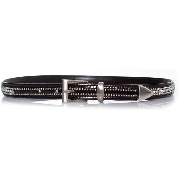 Gianni Versace lakleren riem met strass steentjes