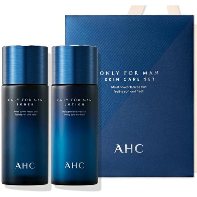 AHC ALLEEN VOOR MANNEN Tonerlotionset (150 ml + 150 ml) blue