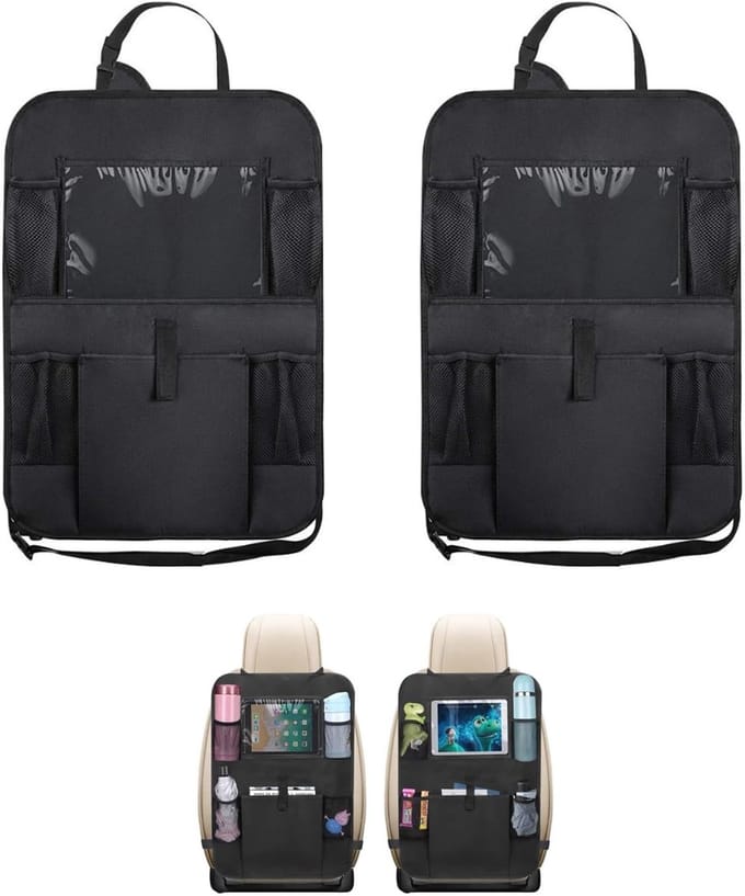 Famanu – 2packs Autostoel Opslag Touch Tablet Houder Achterbank Organizer Auto Accessoires