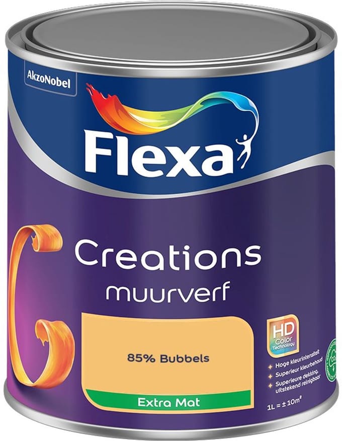 Flexa - Creations Muurverf Extra Mat - 85% Bubbels - Mengverf - 1 L