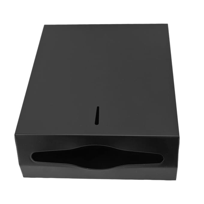 Wandmontage Tissuebox Multifunctioneel Stijlvol Roestvrij Staal Tissueboxhouder voor Keuken black