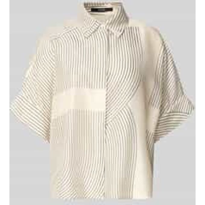 boxy fit blouse van lyocellmix model 'Zulin'