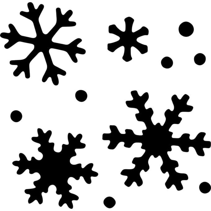 VBS Magneet ponser "Sneeuwvlokken"