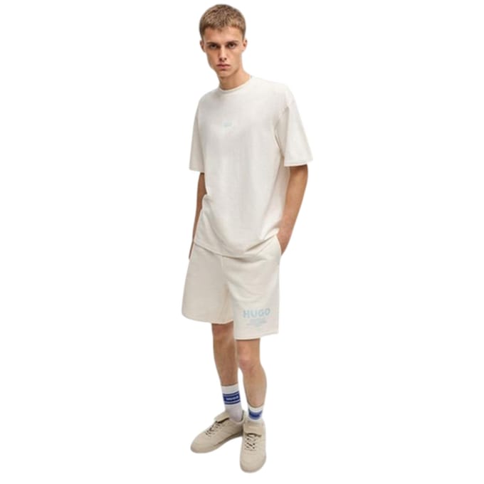 Hugo Heren-T-shirt met opdruk op de rug: MCMXCIII (Wit)