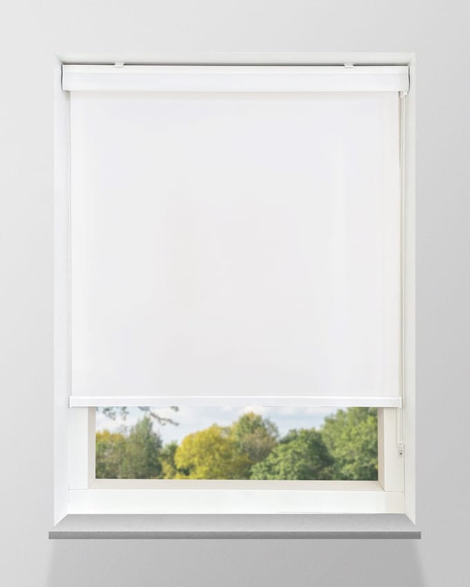 Rolgordijn Lichtdoorlatend - Wit - 40x175cm - Full Colour - Met Cassette