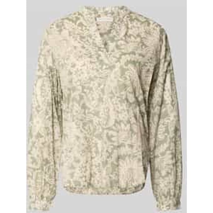 Relaxed fit Blouse met lange mouwen van puur katoen