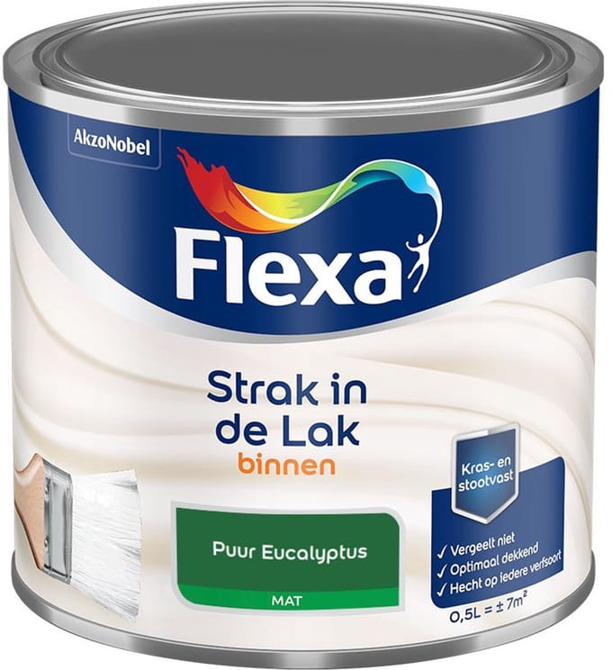 Flexa - Strak In De Lak Binnenlak Mat - Puur Eucalyptus - Mengverf - 500 Ml