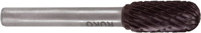 Hardmetalen freesstift TiCN rolrond met 8,0 mm diameter