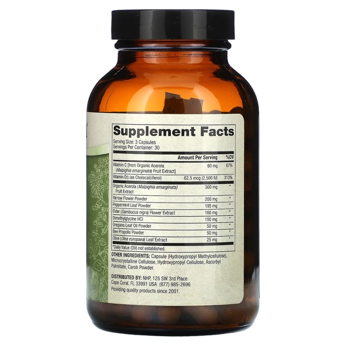 Dr. Mercola, Soutien Immunitaire Herbal, 90 Capsules