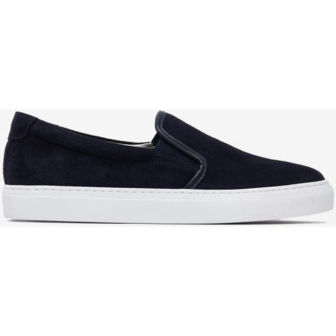 No Label Scramble Slip-on Suede Navy Größe: 45 | Trainers Outlet | Herren | Blau