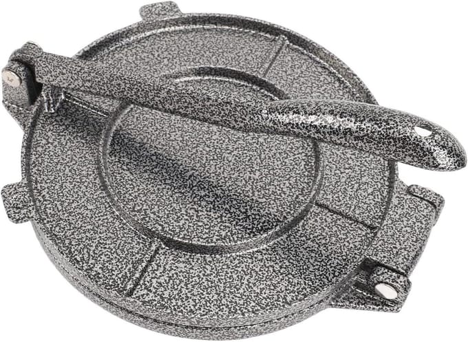 Tortilla Maker - Roti Pers - Flatbreads Maken - Aluminium Legering - 20x16 cm - Grijs