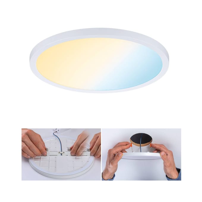 VariFit LED-inbouwpaneel Smart Home Zigbee 3.0 Areo IP44 rond 230 mm 16W 1400lm Tunable White Wit dimbaar