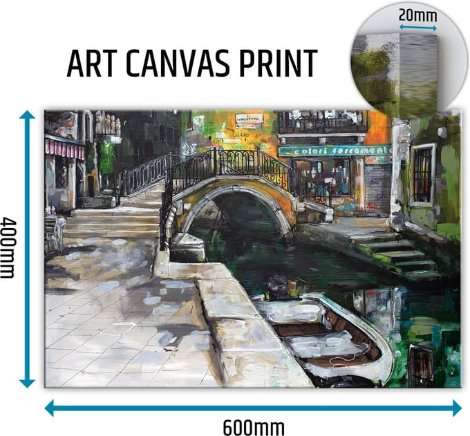Venetië city canvas schilderij 60x40 cm