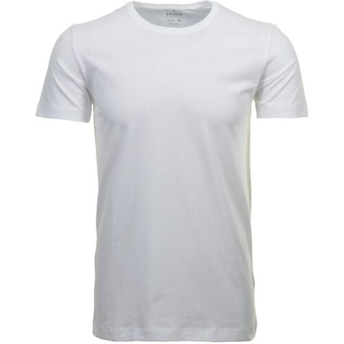 Ragman T-Shirt Fine Single Jersey Round Neck 2Pack Body Fit Wit / male