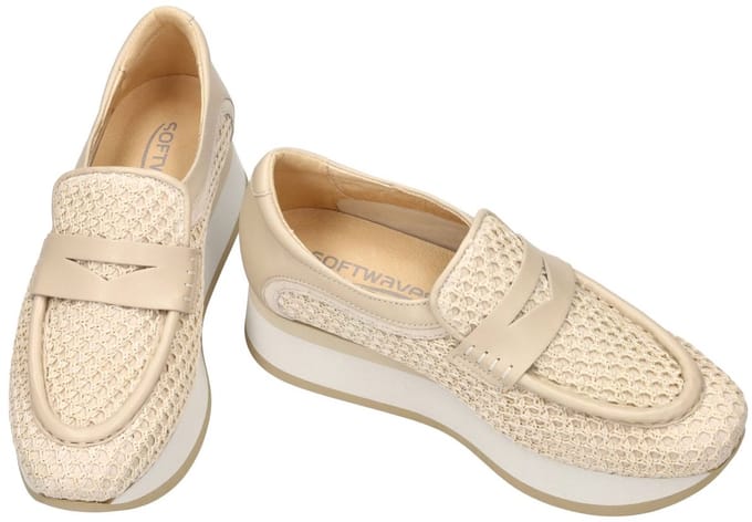 Softwaves -Dames - crÈme - ballerina's & mocassins - maat 36