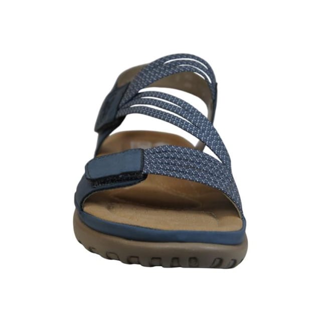 Rieker Sandalen blauw Textiel - Dames - Maat 39