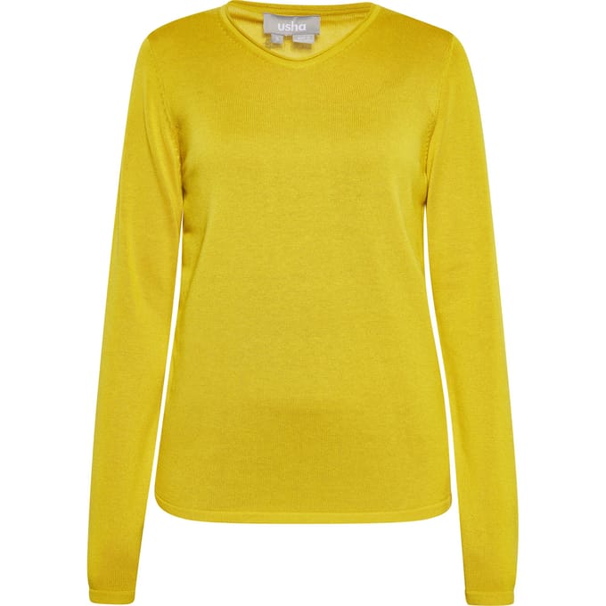 usha Jumper Dames Limoengeel