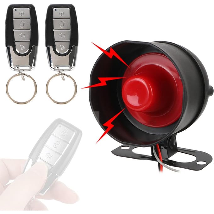Universele auto-alarm niet-destructieve installatie 12Volt autobeschermingssysteem apparaat zwart