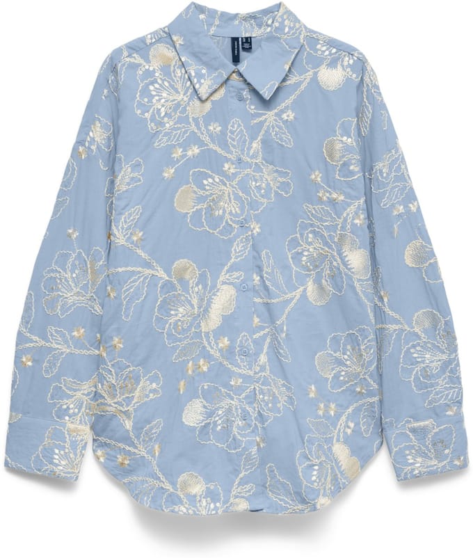 VERO MODA - VMSHINE DETAIL LS SHIRT WVN - Dames - Blouses