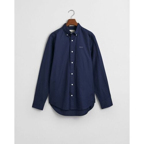 Gant Overhemd Uni Color Pinpoint Oxford Button Down Marine / male