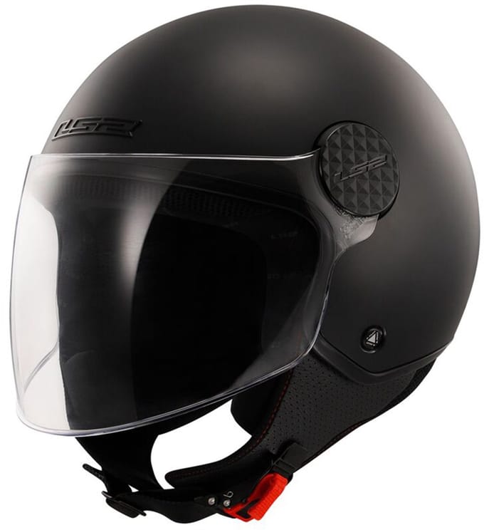 LS2 OF558 Sphere Lux II Solid Mat Zwart Jethelm - Helm