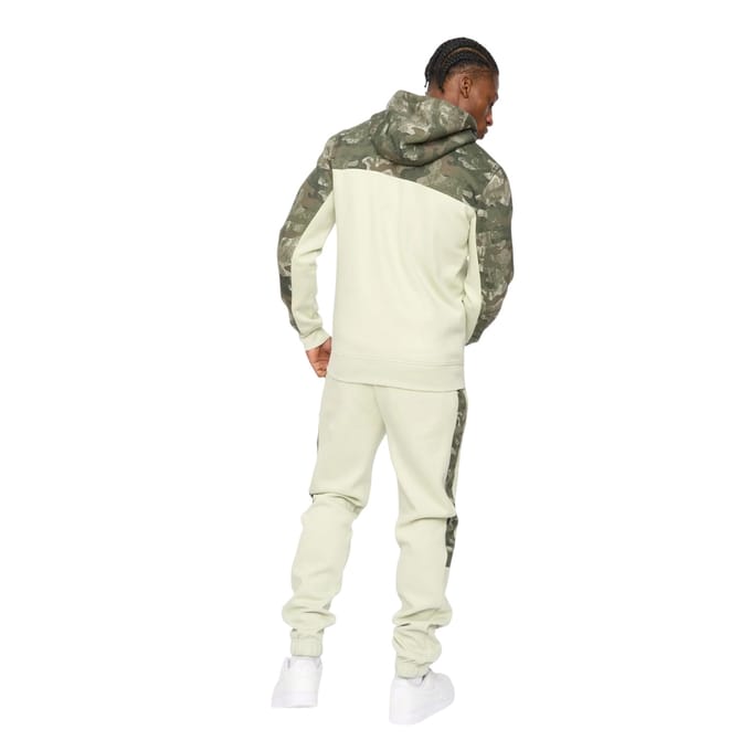 Crosshatch Mannen Branton Volledige Rits Hoodie (Licht Olijf)