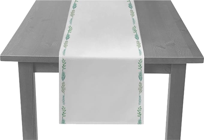 Folat - Tafelloper Natuur Wit - 240 x 35 cm