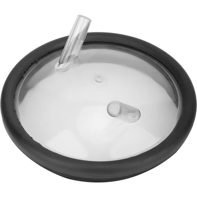 Plastic Transparant Melkemmer Deksel En Pakking Voor Melkmachine Twee Open Deksel gray