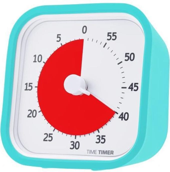 Time Timer® - MOD - turquoise blue - schermtijd instellen