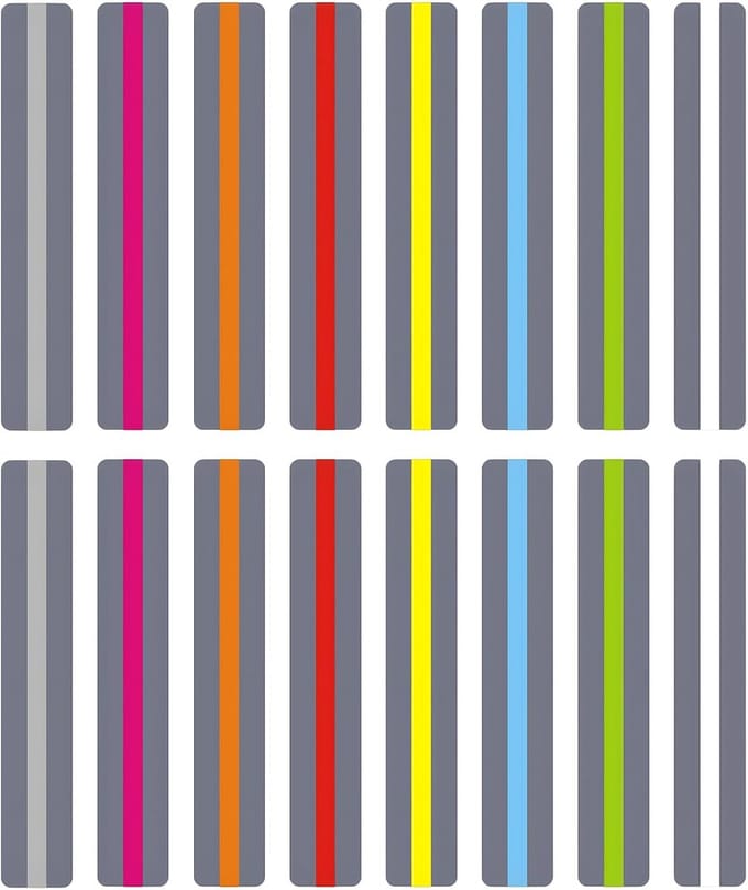 Leesstrips - Leeshulp Liniaal - Lezen Leren - Vermindert Visuele Stress - 19 x 32 cm - Meerkleurig