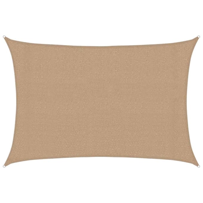 vidaXL - Zonnezeil - 160 - g/m² - 3x4 - m - HDPE - taupe