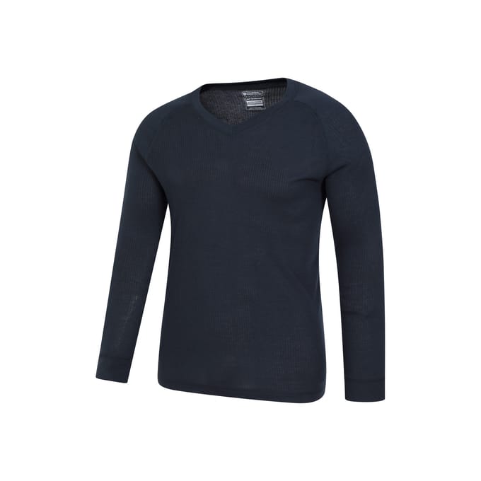 Mountain Warehouse Heren Talus V Hals Thermo Top (Marine)