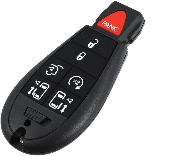 Dailygoods - Autosleutel Behuizing zonder Chip met 7 Toetsen