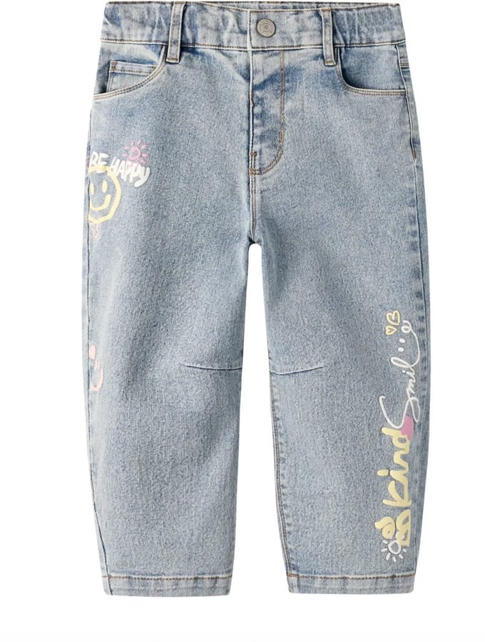 Name It - Broek - NMFRose - Ballonfit Jeans - Light Blue Denim - Maat 110
