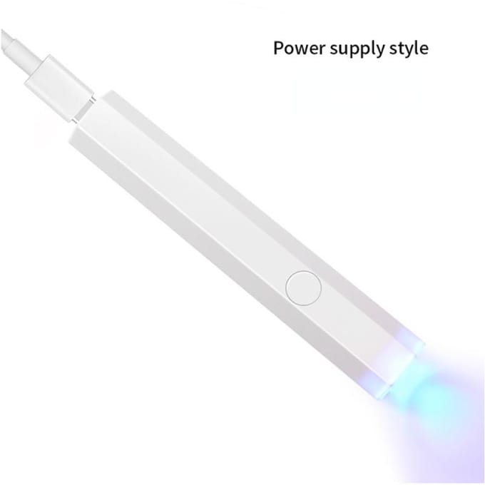 Mini LED-nagellamp Professionele nageldroger UV-lamp Nail Art Machine Draagbare vingernagels Gellak Snel uithardende nageldroger Machine Direct plug wit