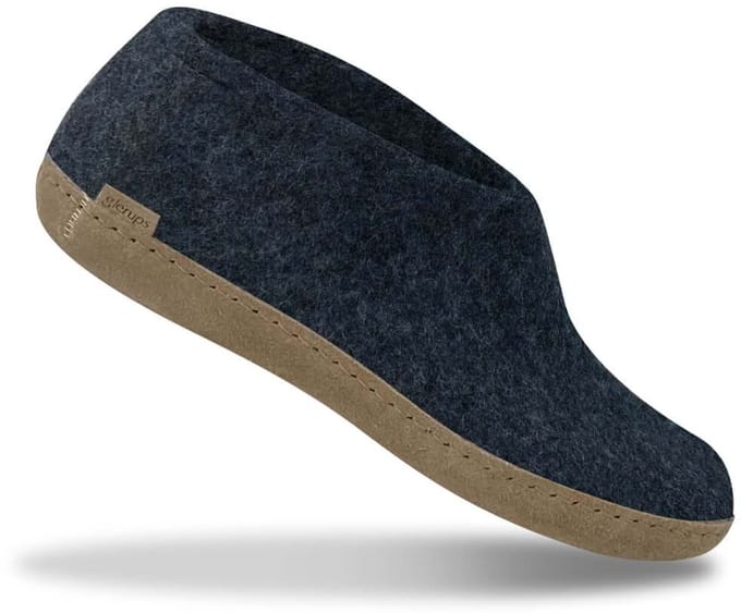 Glerups Schoen met leren zool - Blauw - 42