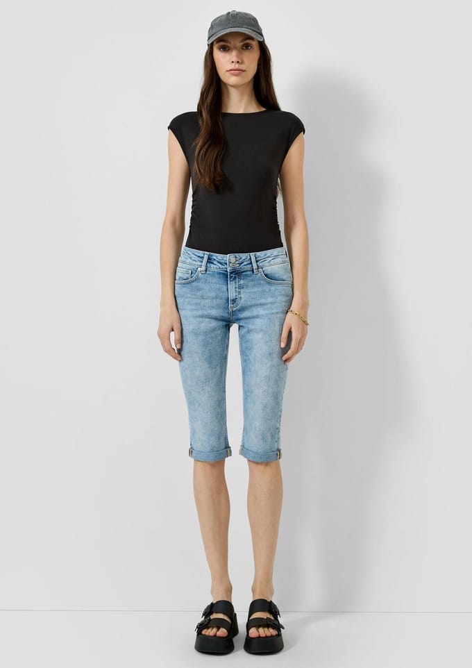 Dames denim shorts QS Capri