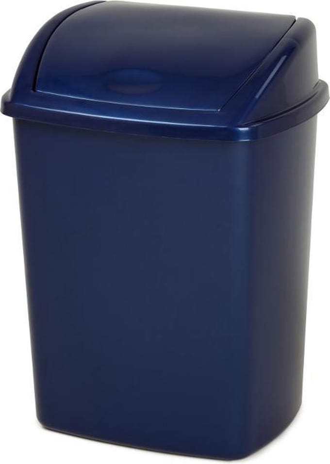 V-Part - Afvalbak Swing 50 liter - Kunststof - Blauw