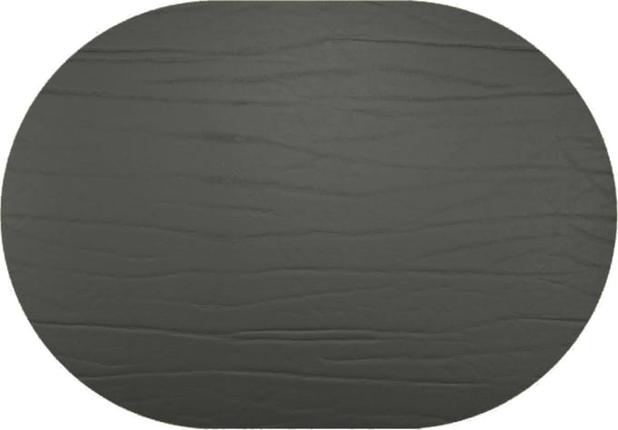 Daff Leatherixx Dumbo Placemat - Leer - Ovaal - 34 x 42 cm - Nero