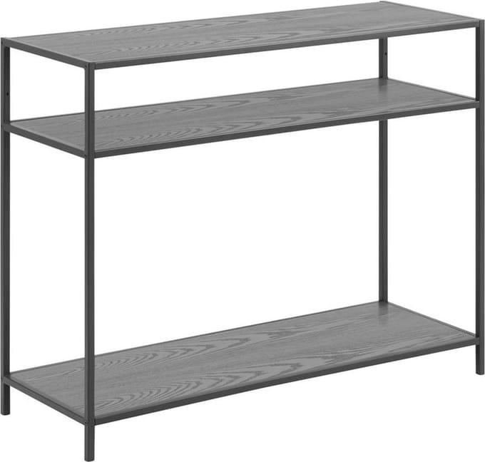 Lisomme Vic houten sidetable zwart - 100 x 35 cm