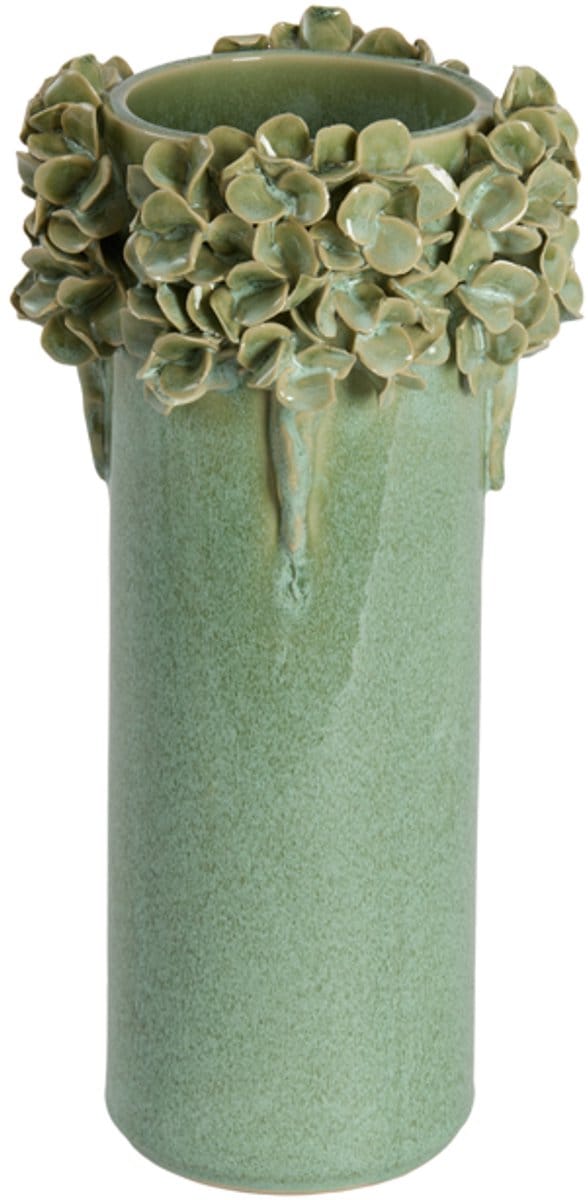 Light&living Vaas deco Ø16x31 cm LUSERNA keramiek mint groen