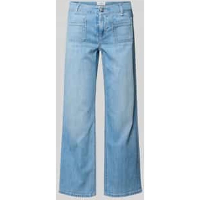 Wide leg jeans van katoenmix model 'TESS'