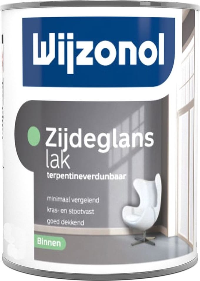 Wijzonol Zijdeglanslak Terpentine 0,5 liter - Kleur