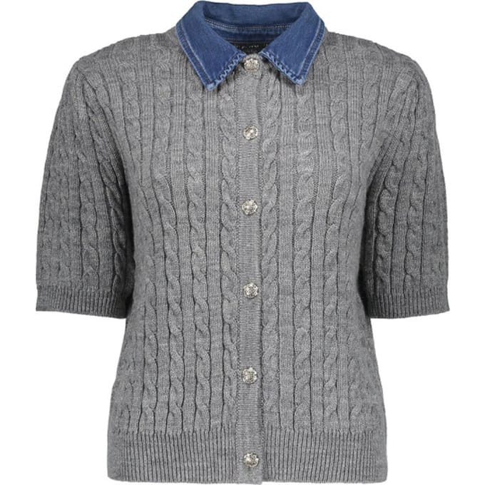 Geisha Pullover grey melange