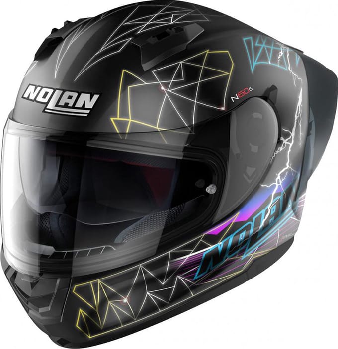 Nolan N60-6 Sport Raindance 026 Mat Zwart Multikleur Integraalhelm - Helm