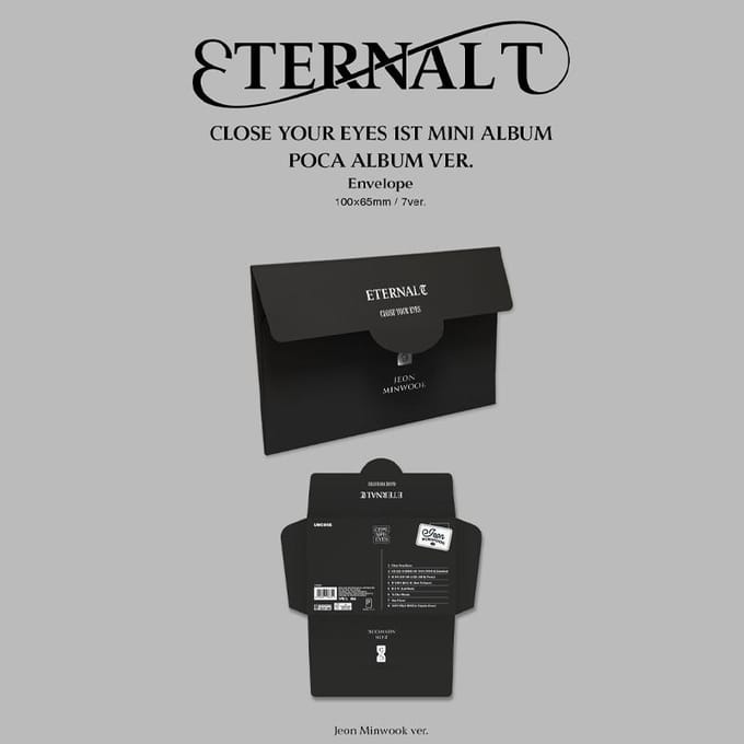POCA ALBUM Ver CLOSE YOUR EYES Het 1e Mini Album ETERNALT No POB Random gray